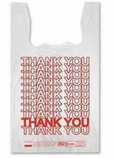 Picture of THANK YOU BAG WHITE SMALL HEAVY 6LB